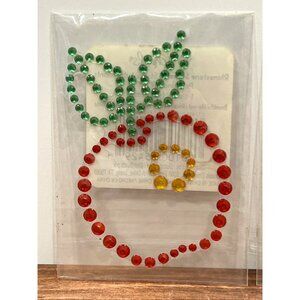 Rhinestone Apple Sticker By Michaels jewel gem embellishment bling